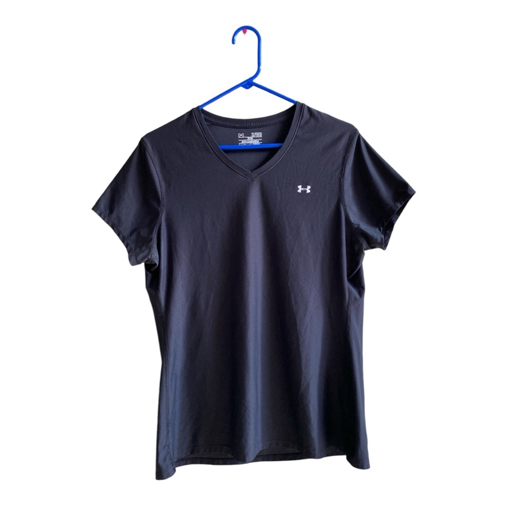 Under Armour Women’s Black Heat Gear T-Shirt  Size XL